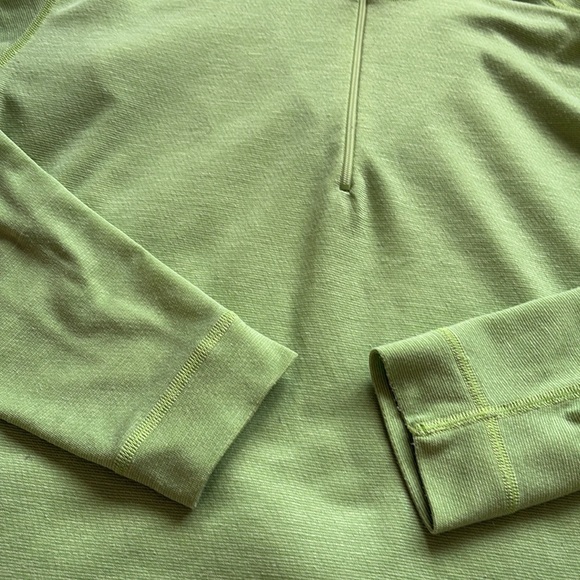 Patagonia Quarter Zip Pullover Green Lightweight Hiking Outdoor Size Small - Picture 3 of 10